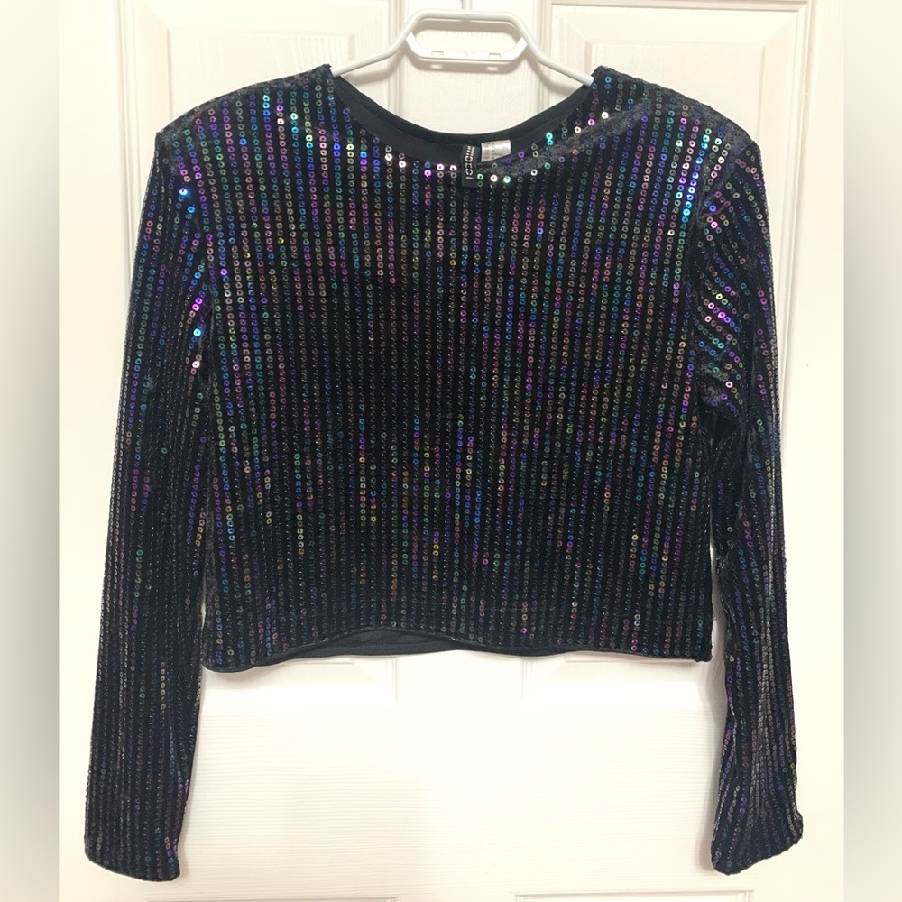 💎2/$30 Sequin crop sweater💎